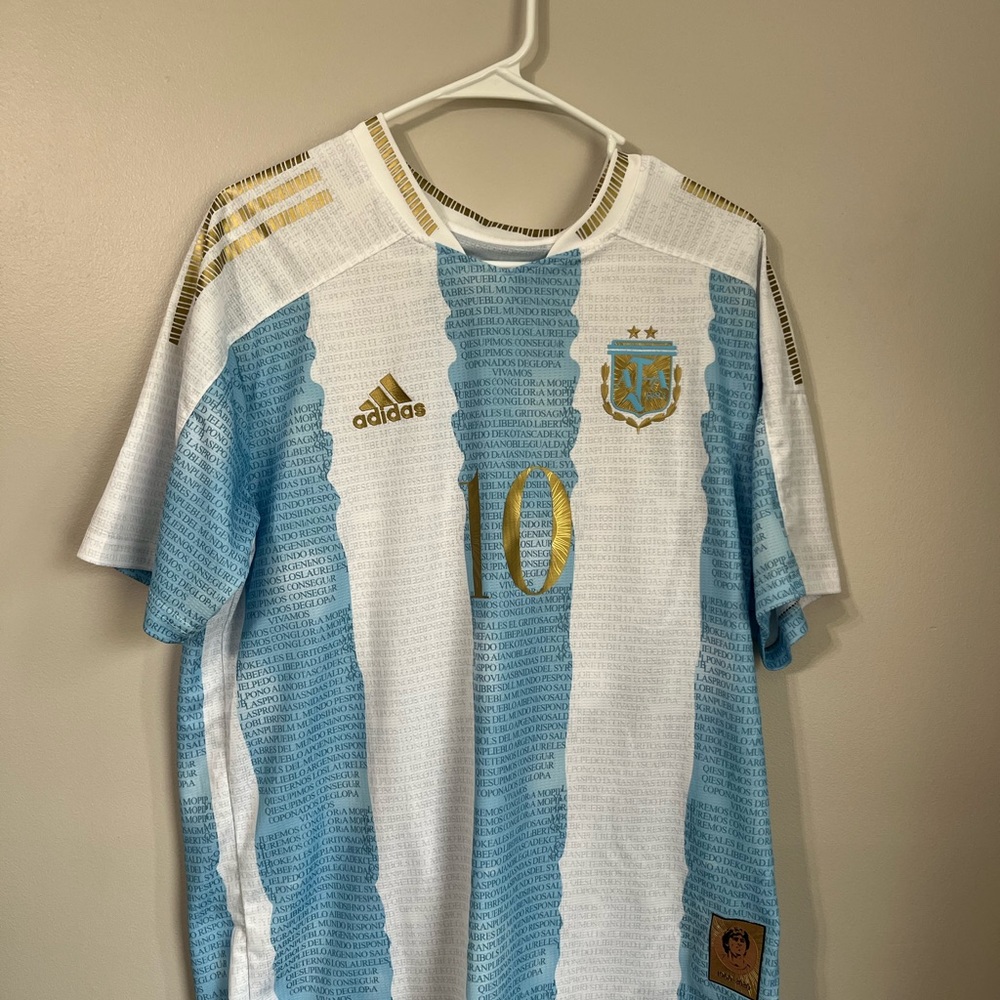 Adidas  Argentina Lionel Messi #10 Soccer Jersey